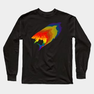 Rainbow Shark Long Sleeve T-Shirt